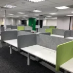 Ergonomic Furniture height adjustable sit-to-stand face-to-face worstation desk projects -Vakadesk 44 (2)
